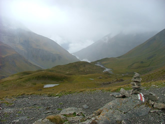 Looking back down the ascent to Surenenpass Oct 2005