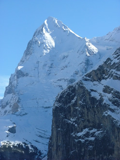 Eiger west face from M&uuml;rren Oct 2005
