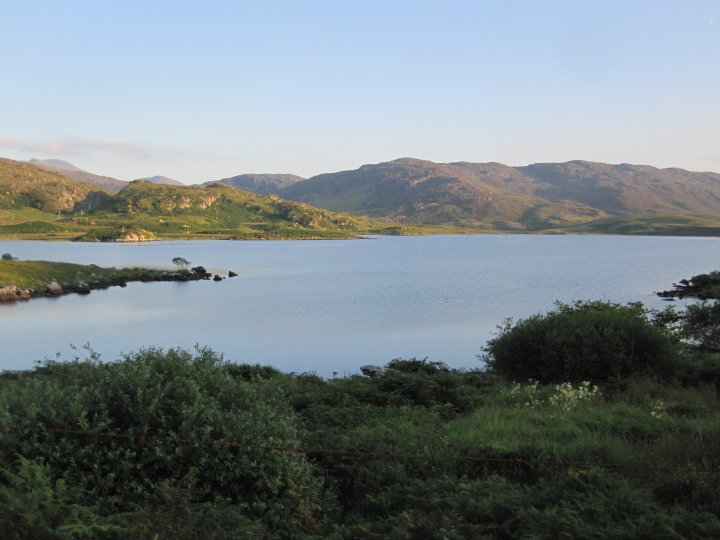 Looking over Lough Acoose from the Kerry Way, Glencar, Co Kerry.